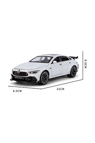 Brabus Rocket Tasarımlı 1:24 Ölçek Kapıları Ve Bagajı Açılan Gerçekçi Diecast Model Araba