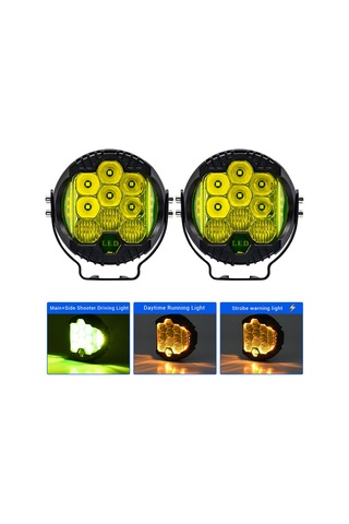 2pcs 3inç Led Sürüş Işığı 75w 15000lm Çalışma Işığı K22845y-2