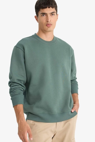 Defacto Relax Fit Bisiklet Yaka Kalın İçi Yumuşak Tüylü Basic Düz Sweatshirt T5139az25augn1019 Yeşil