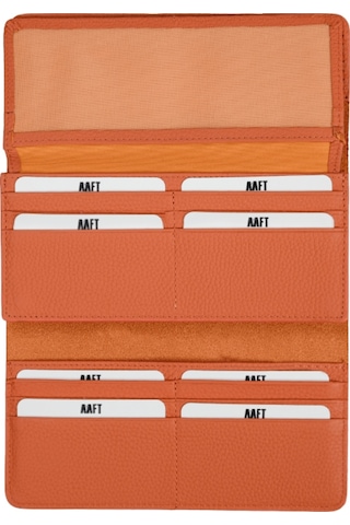 Mft Leather Hakiki Deri El Portföyü Cüzdan Hilton 8926 Flother Mat Turuncu