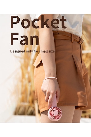 Honmex Beyaz El/ofis Fanı, 3 Hızlı Usb Şarjlı, Taşınabilir Mini Soğutucu 1500mah Batarya