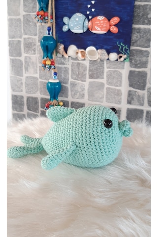 Amigurumi Oyuncak - Oyuncak Balık Açık Yeşil