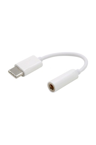 Type-C to 3.5mm Kulaklık Çevirici Aux Çevirici Beyaz