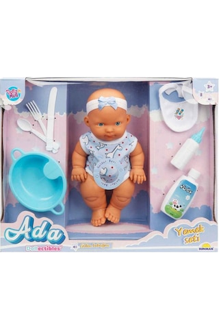 Ada Bebek Gülen Bebeğim Yemek Seti 23 Cm 31650 Mavi