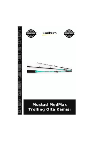 Delux Serisi Mustad Medmax Trolling Olta Kamışı Teknik Av Tekne Avı At Çek