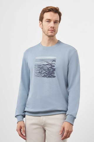 Morven Erkek Mavi Trend Bisiklet Yaka Sweat-shirt 25ks063006300 Mavi Mavi