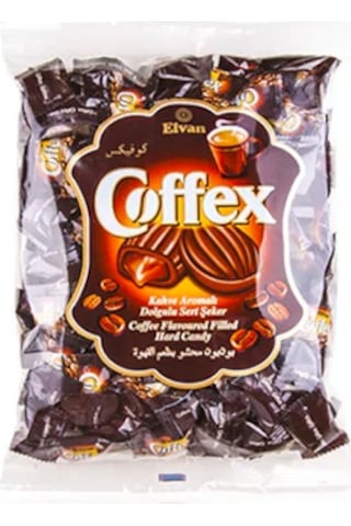 Elvan Coffex Kahve Aromalı Dolgulu Sert Şeker 1 KG