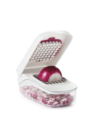 Symbee Mutfakta Kuru Ve Yağlı Sebzeleri, Patatesi, Soğanları Hızlı Dilimleyen, Kolay Kullanan, Dayanıklı Malzemeden Yapılmış Kesme Aleti Beyaz