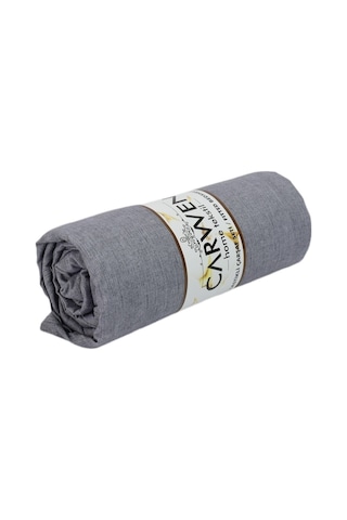 Tek Kişilik Ranforce Pamuk Kumaş Fitted Lastikli Çarşaf Seti 100x200 Füme
