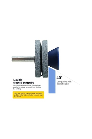 Pazly Çift Katlı Elektrikli Matkap Uçlu Çim Biçme Makinesi Bileme Taşı - Metal Parlatma Ve Keskinleştirme 3'lü Paket