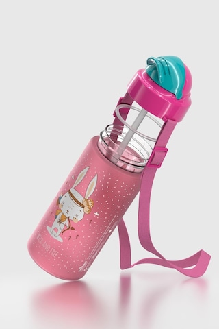 Renga Migo Soft Touch Desenli 500 Ml Askılı Pipetli Tritan Çocuk Matara 912142 Pembe Pembe