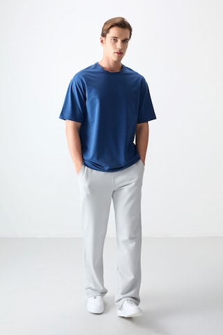 Air Jones Tommy Life Parlament Pamuklu Kalın Yumuşak Dokulu Oversize Fit Basic Erkek T-shirt - 88377 Parlament
