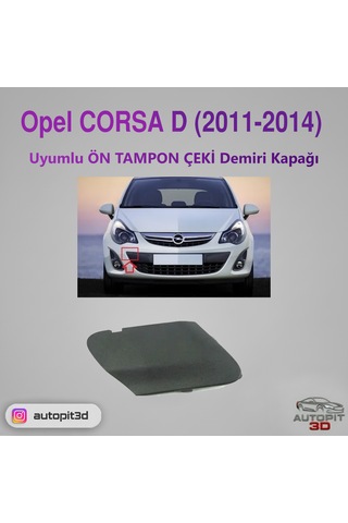 Opel Corsa D 2011 2014 Uyumlu Ön Tampon Çeki Demiri Kapağı