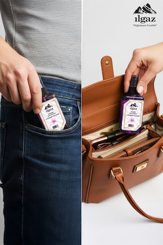 Kaşmir Sprey Kolonya Cep Boy Elegance Series 4'lü Eko Paket - 4x50 Ml