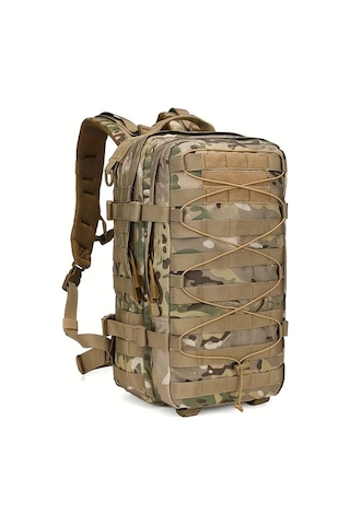Dashanshop 35l Büyük Kapasiteli Khaki Kamuflaj Sırt Çantası Erkekler İçin Kampçılık Outdoor Altın
