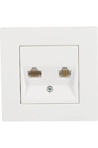 Beyaz Datanümeris Cat6 Ve Cat3 Uyumlu Pratik Kablo 1