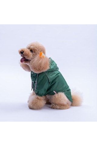 Haki Pluvia V25 Köpek Mont Köpek Yağmurluk Köpek Kıyafeti Köpek Elbisesi