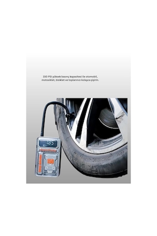 Hızlı Şişirme Güçlü Motorlu 150 Psı Araba Lastik Pompası 1 Adet
