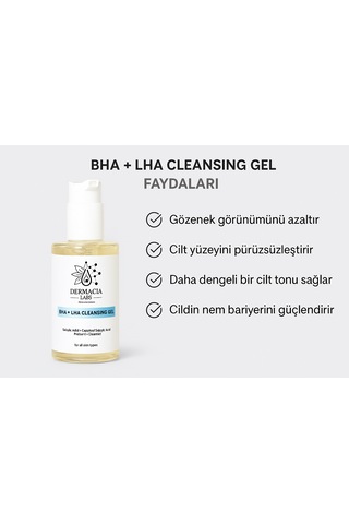 Bha +lha, Salisilik Asit, Siyah Nokta Karşıtı,yüz Temizleme Jeli 200 Ml