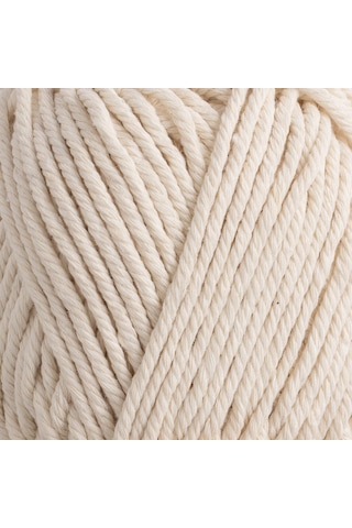 Kürkçü Han Cotton Comfort 100gr Pamuklu Makrome Punch Amigurumi Örgü İpi - Fil Dişi