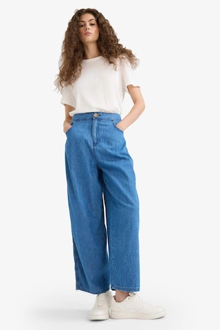 DeFacto Culotte Beli Lastikli Kısa Paça Bilek Boy Jean Pantolon E3041AX25SMNM34