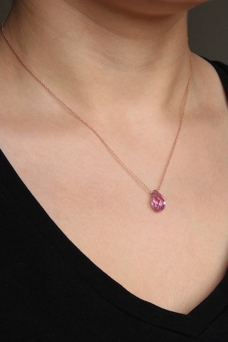 Argentum Concept - Kristal Açık Ametistli Gümüş Kolye