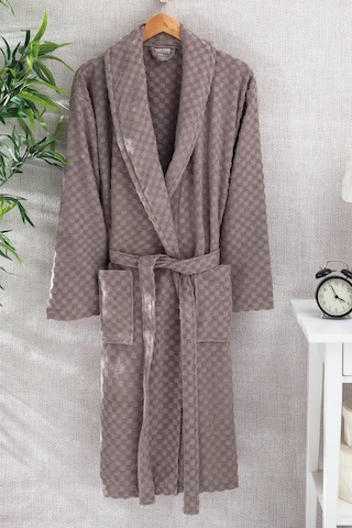 %100 Pamuk Plaid Desen Bej Renk Bornoz Bej %100 Pamuk Plaid Desen Bej Renk Bornoz Bej