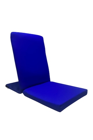Meditasyon Sandalyesi - Sırt Destekli Yer Minderi - Backjack - Yoga Sandalyesi - Yoga Minderi Saks Mavi