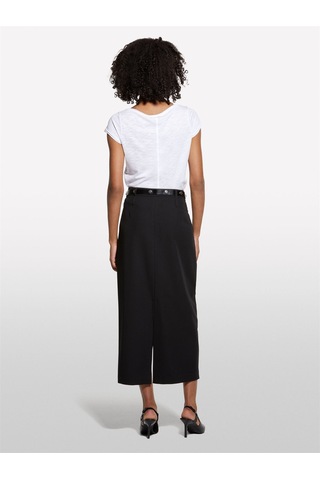 Sisley Viskoz Karışımlı Pileli Streç Pantolon Kadın Siyah Pantolon - 325a4kvxl002w