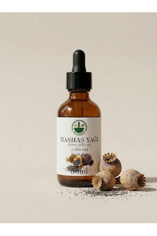 Soğuk Sıkım Haşhaş Tohumu Yağı Poppy Seed Oil Papaver Somniferum Saf Doğal 50 Ml 50 ML