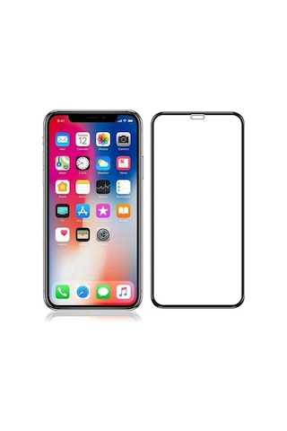 Apple Uyumlu   iPhone 14 Promax 5d Ekran Koruyucu Kırılmaz Cam + Şeffaf Kılıf li