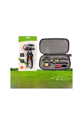 Youmex Bahçe Aletleri Seti: 3 Farklı Bıçaklı Aşılama Makinesi, Meyve Ağacı Aşılama Ve Budama Makasları Ω Tipi Bıçak