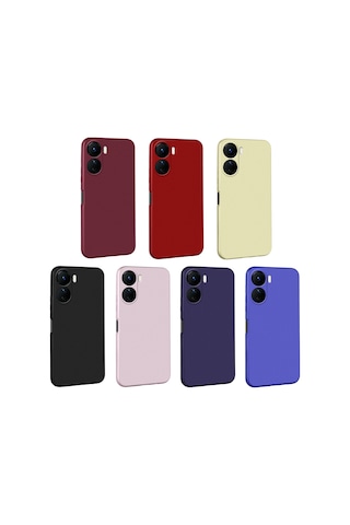 Vivo Y16 Kılıf Zore Premier Silikon Kapak Siyah
