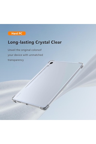 Samsung Galaxy Uyumlu Tab S10 Fe Plus 13.1' Kılıf Antişok Şeffaf Silikon