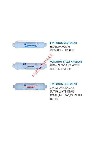 Nsf-vontron Membranlı-ihlas Aura Cebilon-silver Ve Tüm Kapalı Kasa Su Arıtma Cihazı Filtresi,5 Li Filtre Diğer
