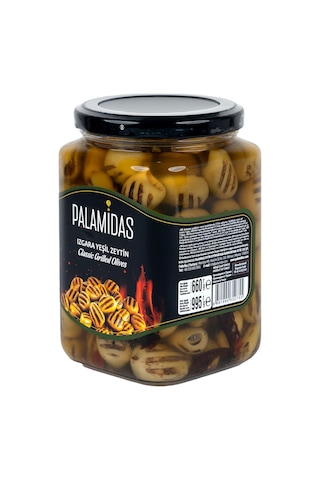 Izgara Yeşil Zeytin 995 Gr Cam Kavanoz