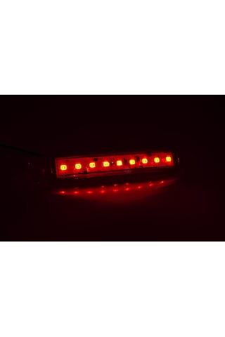 10 Adet Kırmızı Parmak Lamba 9 Led 12v 24v