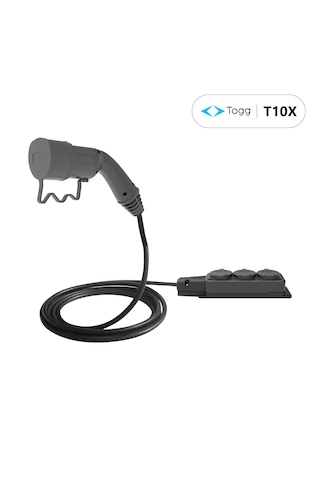 Truwatt V2l Togg T10x Uyumlu 3 Çıkışlı Elektrikli Araç Adaptörü 220v - 7 Metre 1