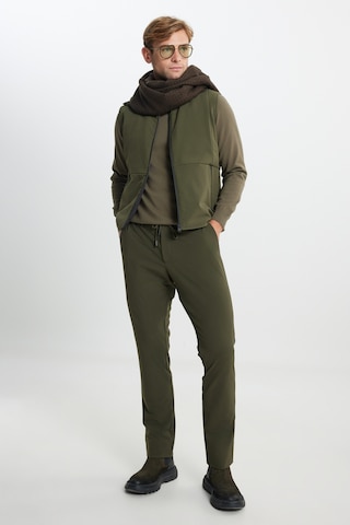 AC&Co / Altınyıldız Classics Erkek Standart Fit Normal Kesim Dik Yaka Casual Yelek - Haki
