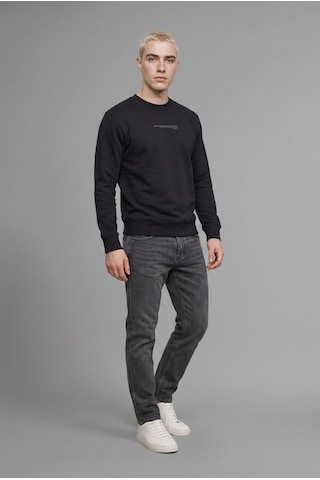 Defacto Boxy Fıt Bisiklet Yaka Baskılı Sweatshirt X8282az26aubk81 Siyah-bk81