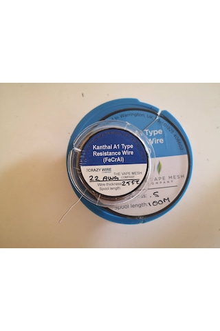 Crazy Wire Kanthal A1 22 AWG Makara Tel 25 Feet