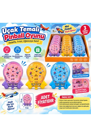 Northcity Uçak Temalı Pinball Oyunu Adet Fiyatıdır Bx Çok Renkli