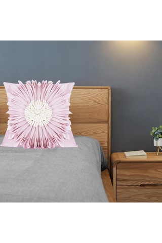 Suntek Magideal 3d Ayçiçeği Yastık Kılıfı 18 X Inç Ev Pembe