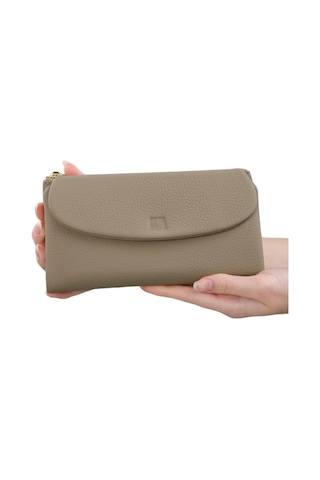 Mft Leather Hakiki Deri Kadın Cüzdan Beauty 3467 Flother Mat Vizon