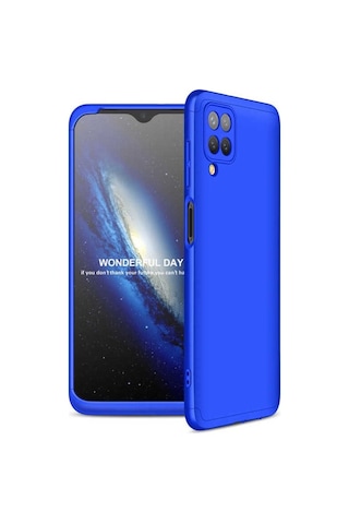 Galaxy M12 Kılıf Zore Ays Kapak Mavi