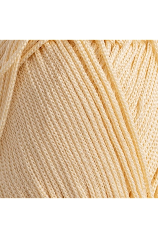 Stil Makrome 3 Mm 100 Gr 100 M Polyester Makrome Parlak Örgü Ve Çanta İpi - Vanilya Krem