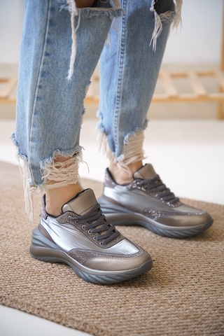 Beatry Taşlı Kaliteli Ortopedik Taban Günlük Sneaker 001