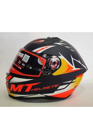 MT Kask Revenge 2 Acosta A37 Mat - Şeffaf Vizörlü