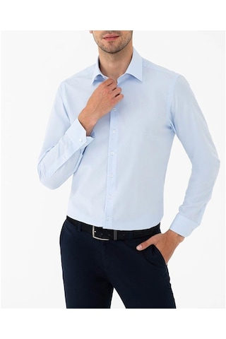 Advante Slim Fit Pamuk Saten Erkek Gömlek