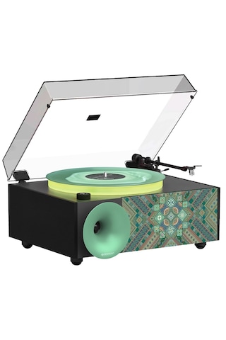 Fennessy İ5s Bluetooth Hoparlörlü 45w Hi-fi Işıklı Retro Pikap Plakçalar Turntable, Miracle National